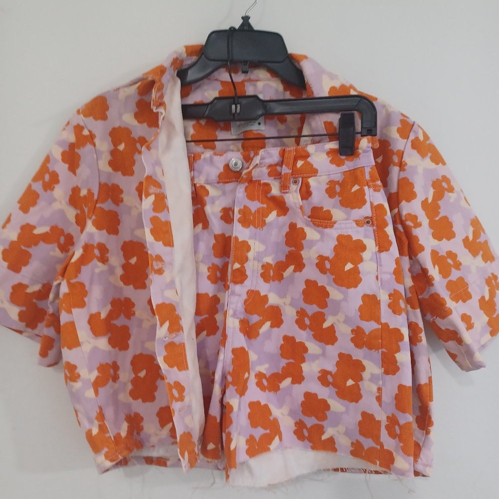 Zara Top and Skirt Retro Set